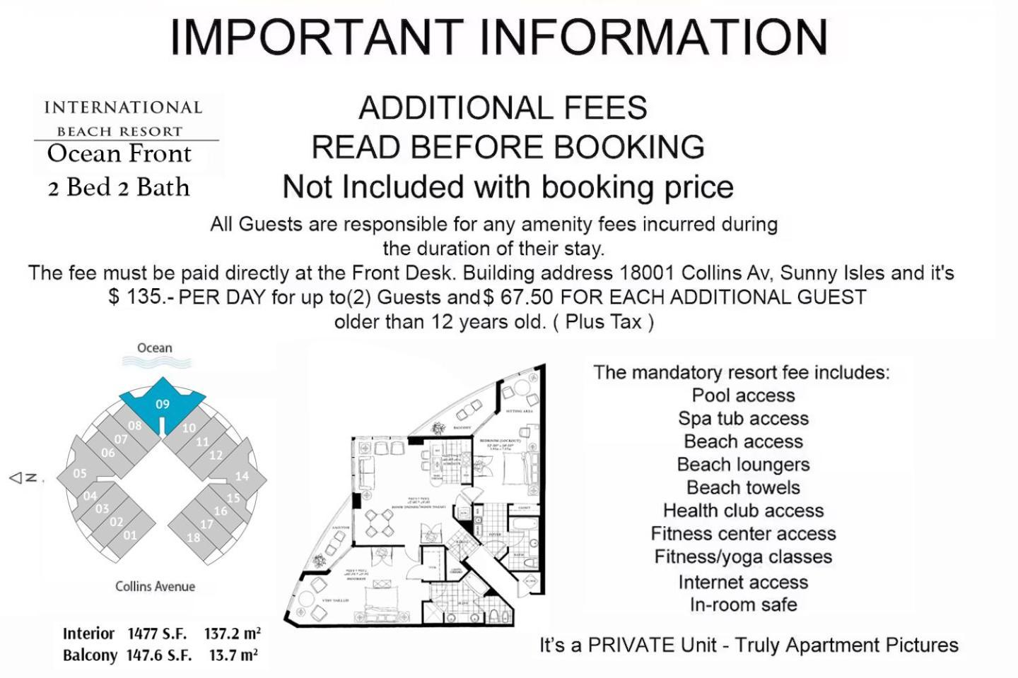 Trump Intl 2 Bedroom Apartment 1600 Sqf Ocean Front Miami Beach Eksteriør billede